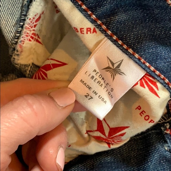 People’s Liberation flare jeans sz 27 - Picture 4 of 5